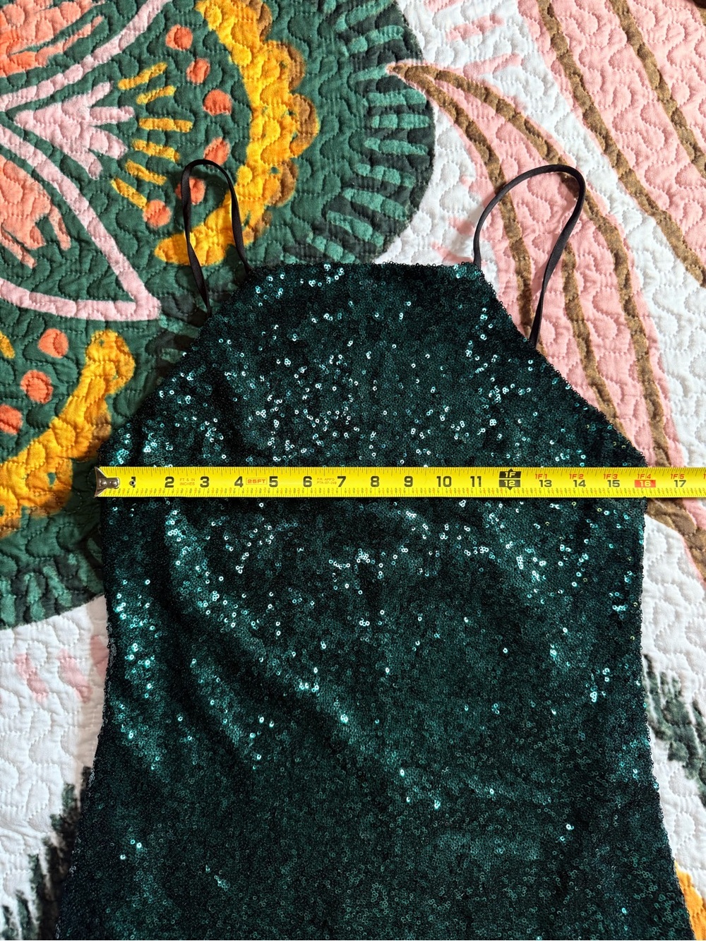 Lulu's Glam Sequin Mini Dress with Spaghetti Straps - Picture 7 of 8